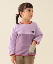 BEAMS mini | 2トーン フリース プルオーバー 2025FW（90～150cm）(スウェット)