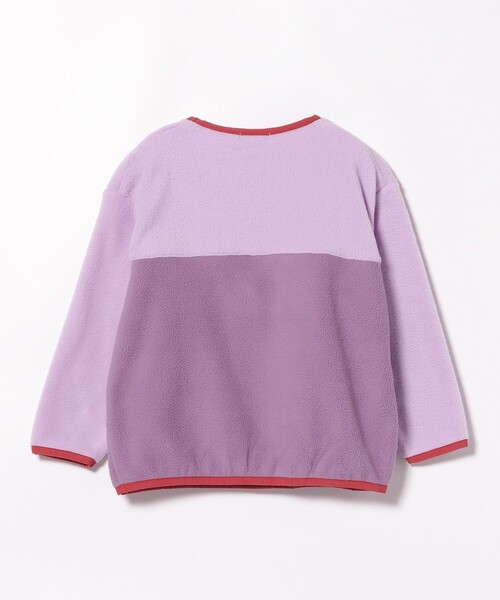BEAMS mini（ビームスミニ）の「2トーン フリース プルオーバー 2025FW（90～150cm）（スウェット・キッズ・ミント/パープル系その他4・90/100/120/130/140/150/110）」の14枚目の写真