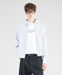 Regen Glanz | basic cropped stripe shirt/ベーシッククロップドストライプシャツ(シャツ/ブラウス)