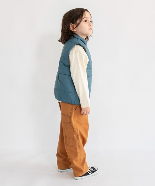 BRANSHES（ブランシェス）の「【マシンウォッシャブル】中綿ベスト（ベスト・キッズ・ブラック/グレイッシュベージュ/グリーン・100/110/120/130/140/150/90）」の14枚目の写真