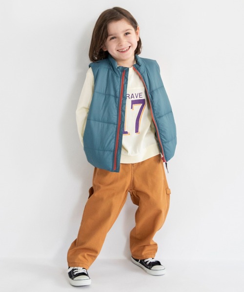 BRANSHES（ブランシェス）の「【マシンウォッシャブル】中綿ベスト（ベスト・キッズ・ブラック/グレイッシュベージュ/グリーン・100/110/120/130/140/150/90）」の13枚目の写真