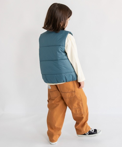BRANSHES（ブランシェス）の「【マシンウォッシャブル】中綿ベスト（ベスト・キッズ・ブラック/グレイッシュベージュ/グリーン・100/110/120/130/140/150/90）」の19枚目の写真