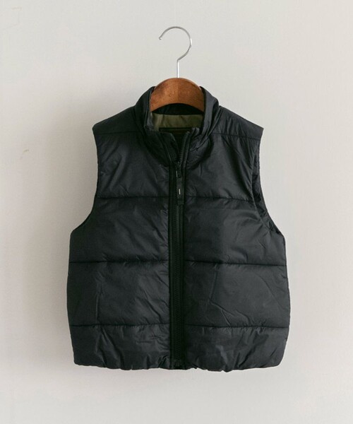 BRANSHES（ブランシェス）の「【マシンウォッシャブル】中綿ベスト（ベスト・キッズ・ブラック/グレイッシュベージュ/グリーン・100/110/120/130/140/150/90）」の18枚目の写真