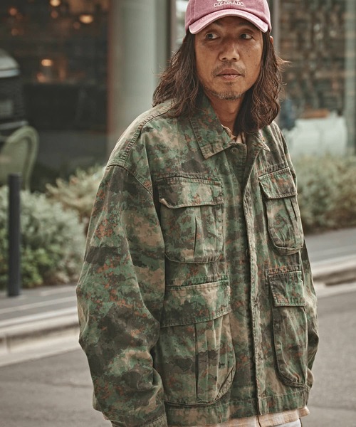 セール】デジカモ柄風 ヴィンテージタグ デザインBDUジャケット