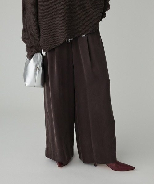 BABYLONE（バビロン）の「フィブリルキュプライージー（その他パンツ・レディース・ダークブラウン/ブラック/ネイビー/モカ・36inch/34inch）」の3枚目の写真