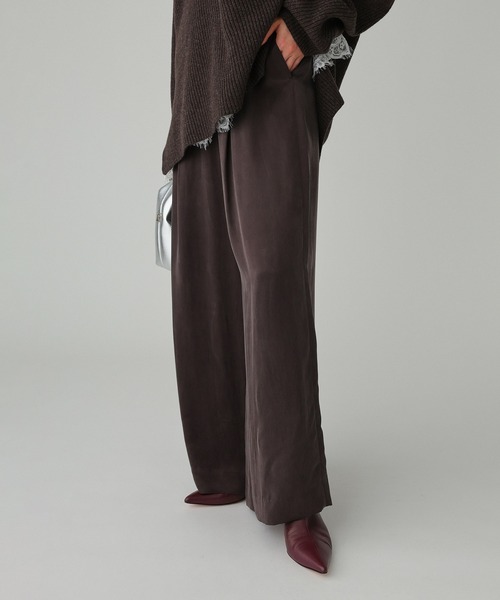 BABYLONE（バビロン）の「フィブリルキュプライージー（その他パンツ・レディース・ダークブラウン/ブラック/ネイビー/モカ・36inch/34inch）」の19枚目の写真