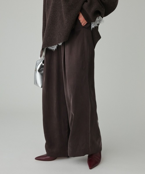 BABYLONE（バビロン）の「フィブリルキュプライージー（その他パンツ・レディース・ダークブラウン/ブラック/ネイビー/モカ・36inch/34inch）」の18枚目の写真