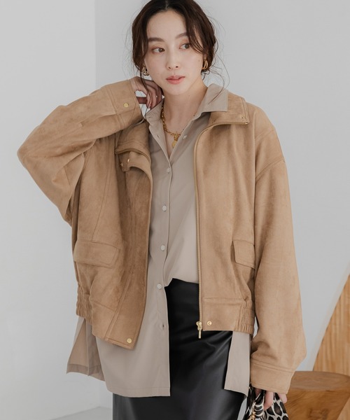 かぴばらさま 専用＊タグ付き新品＊ドゥーズィエムクラス カラーレスブレザー フェイクレザーブルゾン/590911（ブルゾン）｜Elura（エルーラ）の