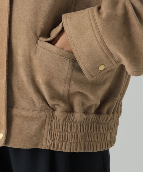 Elura(エルーラ)の「フェイクレザーブルゾン/590911(ブルゾン・レディース・ブラック/キャメル・FREE)」の17枚目の写真