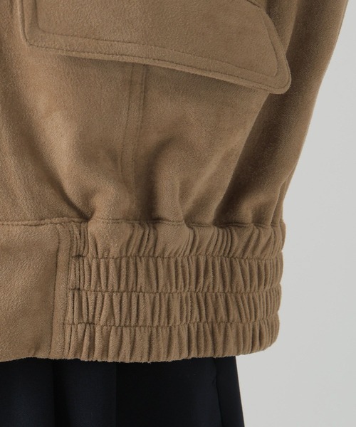 Elura(エルーラ)の「フェイクレザーブルゾン/590911(ブルゾン・レディース・ブラック/キャメル・FREE)」の16枚目の写真