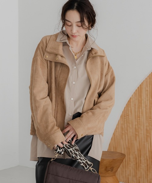 セール】フェイクレザーブルゾン/590911（ブルゾン）｜Elura（エルーラ