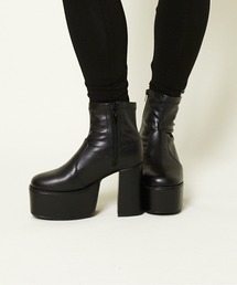 GORGE（ゴージ）の「《美脚×脚長効果》厚底ストレッチショートブーツ レディース 秋冬コーデに◎（ブーツ・レディース）」