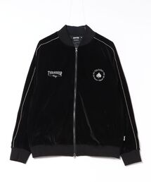 THRASHER(XbV[)VELOUR SOUVENIR JACKET/THRASHER XbV[ xA X[xjAWPbg u] hJ tCS XP[g Xg[g Y2K g jZbNX(XJW)
