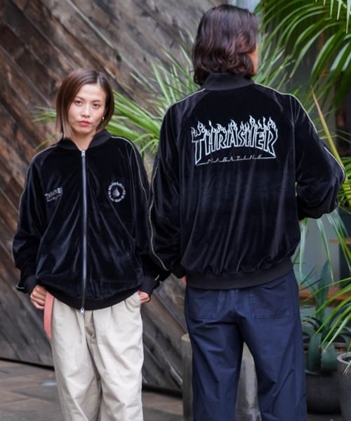 セール】VELOUR SOUVENIR JACKET/THRASHER スラッシャー ベロア