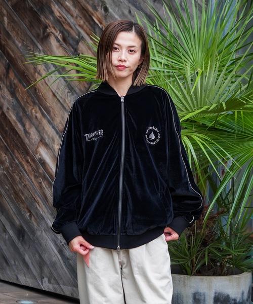 セール】VELOUR SOUVENIR JACKET/THRASHER スラッシャー ベロア