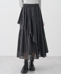 earth music&ecology | シャイニーラッフルスカート(スカート)