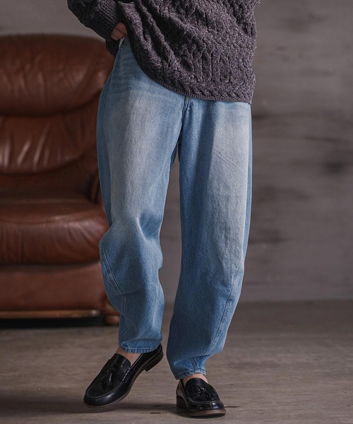 CAMBIO(カンビオ)の「mp14155- 立体バルーンデニムパンツ(25157CM)(デニムパンツ・メンズ・ブルー/ネイビー/ブラック・S/M/L)」の10枚目の写真