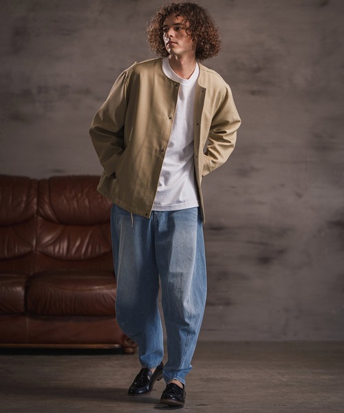 CAMBIO(カンビオ)の「mp14155- 立体バルーンデニムパンツ(25157CM)(デニムパンツ・メンズ・ブルー/ネイビー/ブラック・S/M/L)」の15枚目の写真