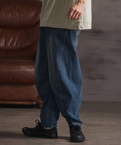 CAMBIO(カンビオ)の「mp14155- 立体バルーンデニムパンツ(25157CM)(デニムパンツ・メンズ・ブルー/ネイビー/ブラック・S/M/L)」の18枚目の写真