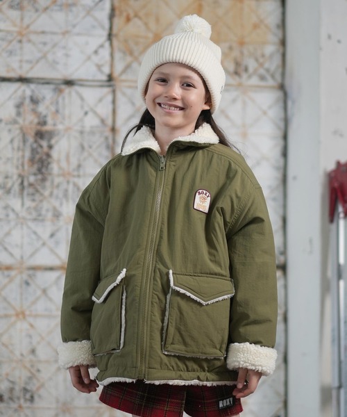 セール】ROXY/ロキシー アウター キッズ リバーシブル ナイロン ボア