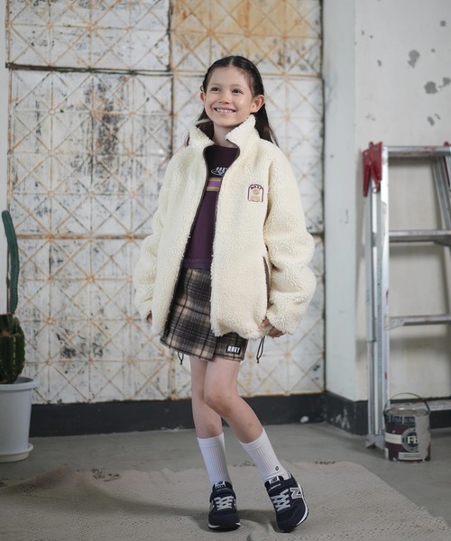 ROXY(ロキシー)の「ROXY/ロキシー アウター キッズ リバーシブル ナイロン ボア ジャケット 撥水加工 MINI CHEER UP TJK254090(その他アウター・キッズ・ブラウン/カーキ・130cm/150cm/140cm)」の12枚目の写真