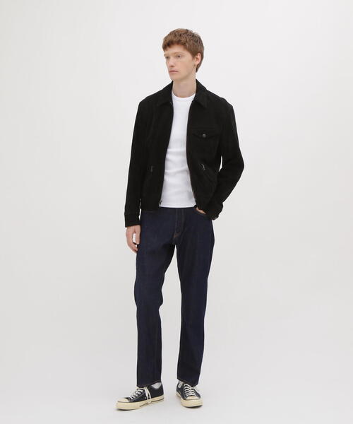 AVIREX（アヴィレックス）の「GOAT SUEDE SPORTS JACKET / ゴートスウェード スポーツジャケット / AVIREX / アヴィレックス（ブルゾン・メンズ・ブラック/ブラウン・LARGE/X-LARGE/MEDIUM/XX-LARGE）」の5枚目の写真