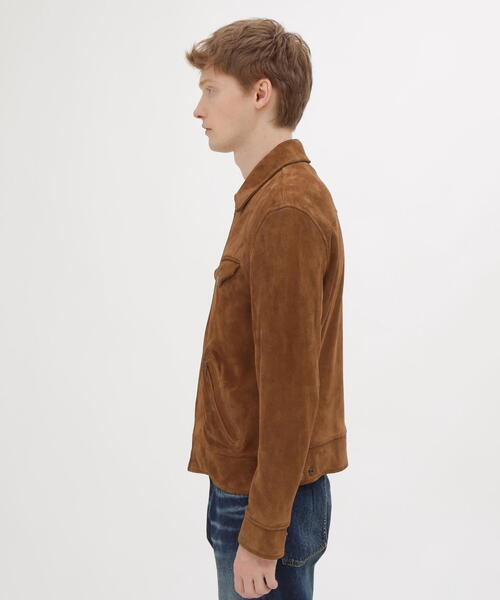 AVIREX（アヴィレックス）の「GOAT SUEDE SPORTS JACKET / ゴートスウェード スポーツジャケット / AVIREX / アヴィレックス（ブルゾン・メンズ・ブラック/ブラウン・LARGE/X-LARGE/MEDIUM/XX-LARGE）」の11枚目の写真