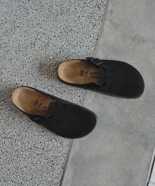B:MING by BEAMS(ビーミングバイビームス)の「Papillio by BIRKENSTOCK / Boston Chunky(サンダル・レディース・ブラック/ブラウン・37/38)」の1枚目の写真