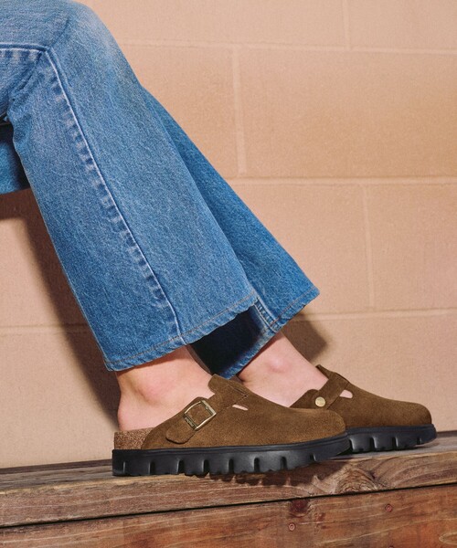 B:MING by BEAMS(ビーミングバイビームス)の「Papillio by BIRKENSTOCK / Boston Chunky(サンダル・レディース・ブラック/ブラウン・37/38)」の3枚目の写真