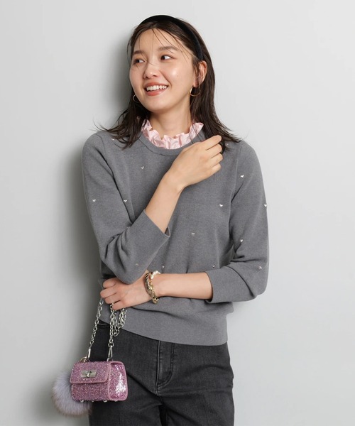 Newハート刺繍プルオーバー（ニット/セーター）｜JUSGLITTY