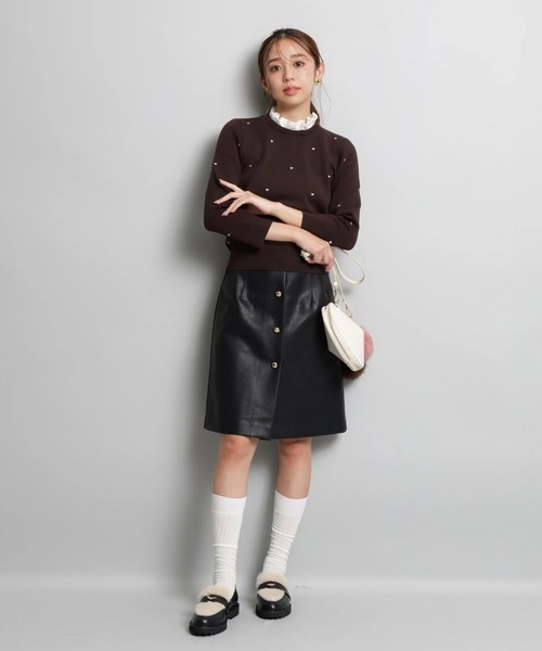 新品、タグ付き❣️ジャスグリッティー　ハート刺繍プルオーバー Newハート刺繍プルオーバー（ニット/セーター）｜JUSGLITTY