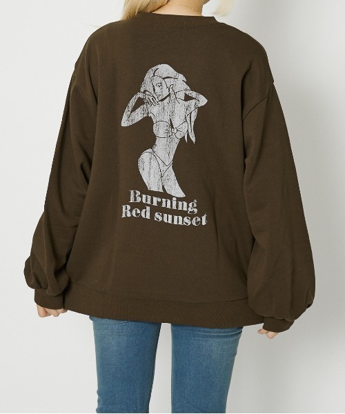 セール】《バックプリント×胸元ロゴ刺しゅう》ユニセックス 裏毛