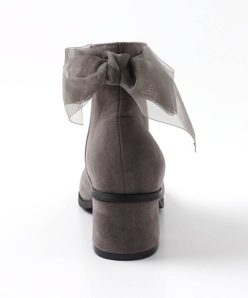 algy（アルジー）の「バックリボンスウェードショートブーツ（ブーツ・キッズ・ブラック/グレー・21/20/22/24/23）」の12枚目の写真