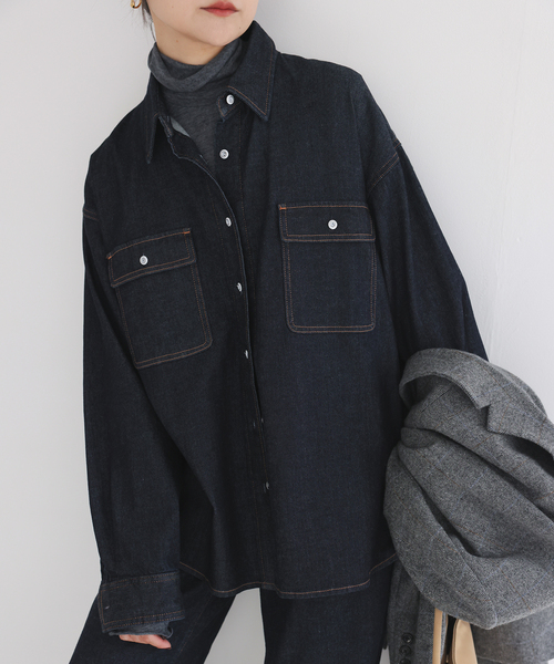 Healthy DENIM/ヘルシーデニム SLOBE別注 デニムシャツ petit
