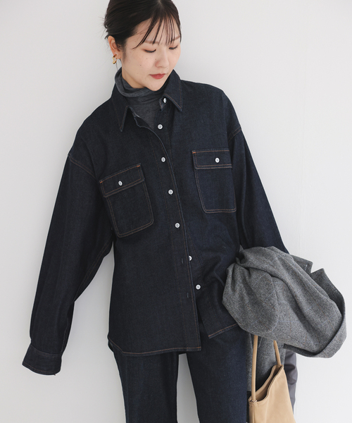Healthy DENIM/ヘルシーデニム SLOBE別注 デニムシャツ petit Almond