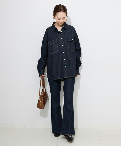 Healthy DENIM SLOBE別注デニムシャツ　petit Almond Healthy DENIM/ヘルシーデニム SLOBE別注 デニムシャツ petit Almond