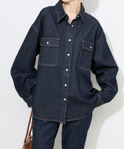 Healthy DENIM/ヘルシーデニム SLOBE別注 デニムシャツ petit Almond