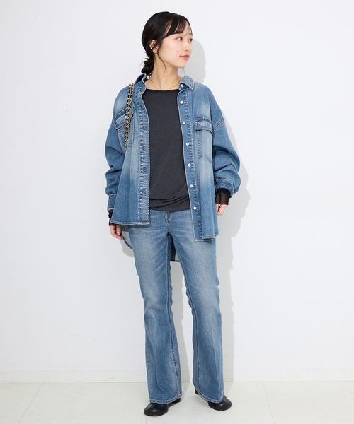 Healthy DENIM/ヘルシーデニム SLOBE別注 デニムシャツ petit Almond