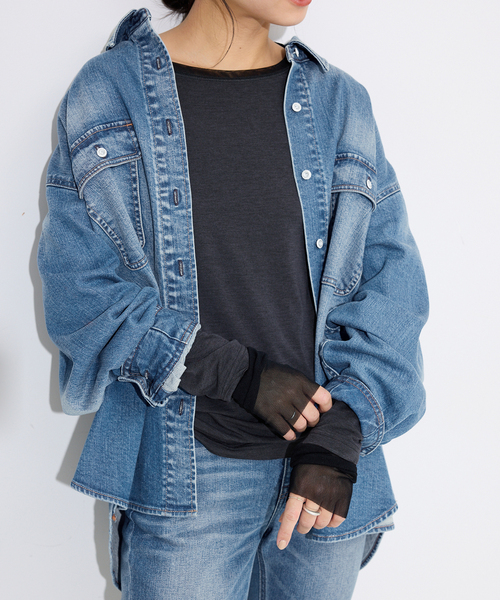 Healthy DENIM/ヘルシーデニム SLOBE別注 デニムシャツ petit Almond