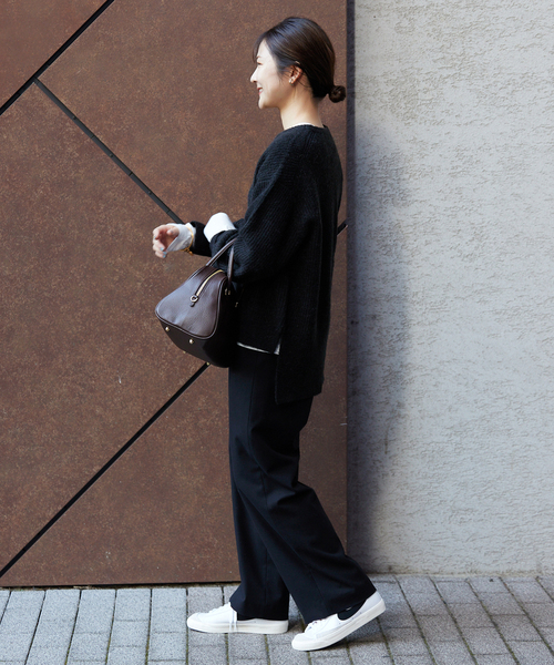 3サイズ展開/WEB限定/追加》ウール混ドロストイージースラックス