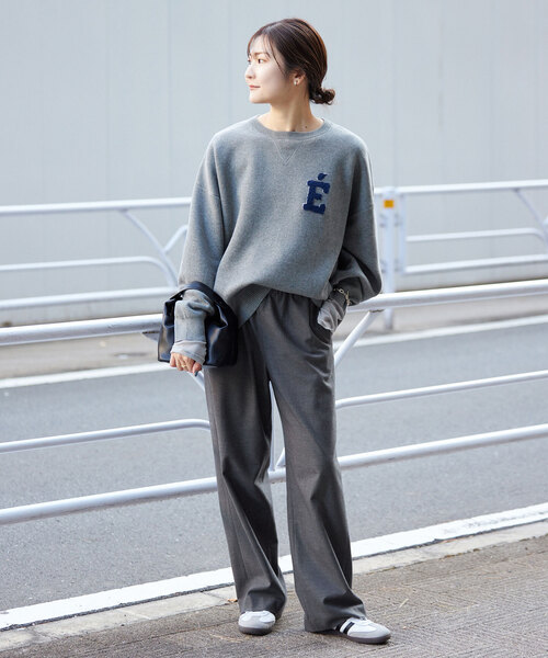 3サイズ展開/WEB限定/追加》ウール混ドロストイージースラックス