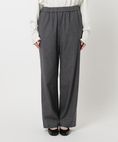 3サイズ展開/WEB限定/追加》ウール混ドロストイージースラックス