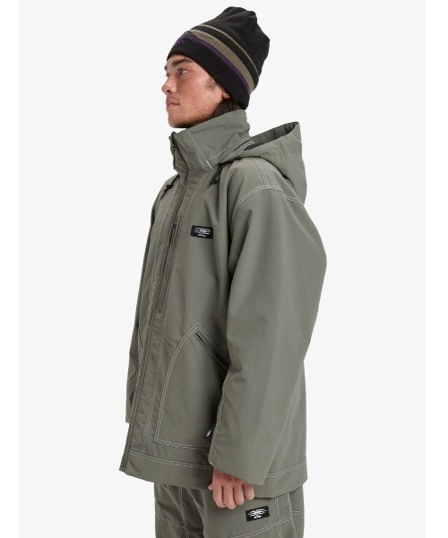 Quiksilver(クイックシルバー)の「LIVE WIRE JK/クイックシルバーロゴワンポイントジャケット(マウンテンパーカー・メンズ・ブラック/カーキ・SMALL/MEDIUM/LARGE)」の16枚目の写真