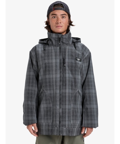 Quiksilver(クイックシルバー)の「LIVE WIRE JK/クイックシルバーロゴワンポイントジャケット(マウンテンパーカー・メンズ・ブラック/カーキ・SMALL/MEDIUM/LARGE)」の5枚目の写真