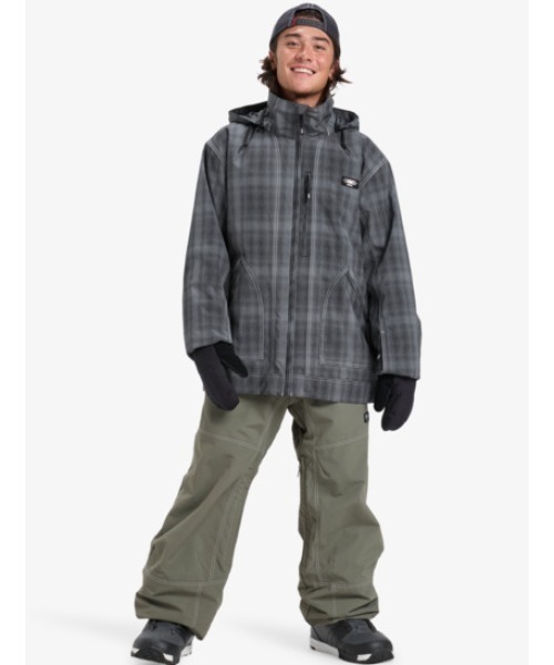 Quiksilver(クイックシルバー)の「LIVE WIRE JK/クイックシルバーロゴワンポイントジャケット(マウンテンパーカー・メンズ・ブラック/カーキ・SMALL/MEDIUM/LARGE)」の6枚目の写真