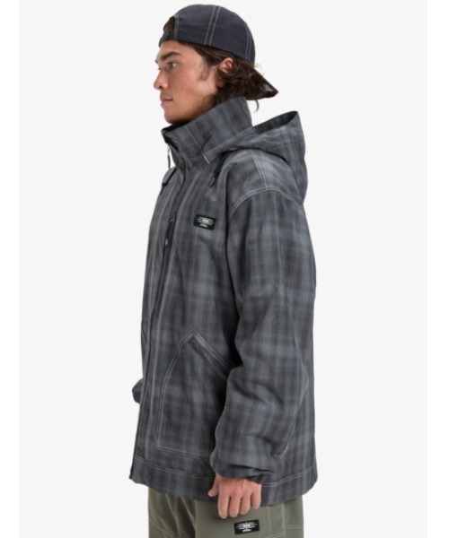 Quiksilver(クイックシルバー)の「LIVE WIRE JK/クイックシルバーロゴワンポイントジャケット(マウンテンパーカー・メンズ・ブラック/カーキ・SMALL/MEDIUM/LARGE)」の8枚目の写真