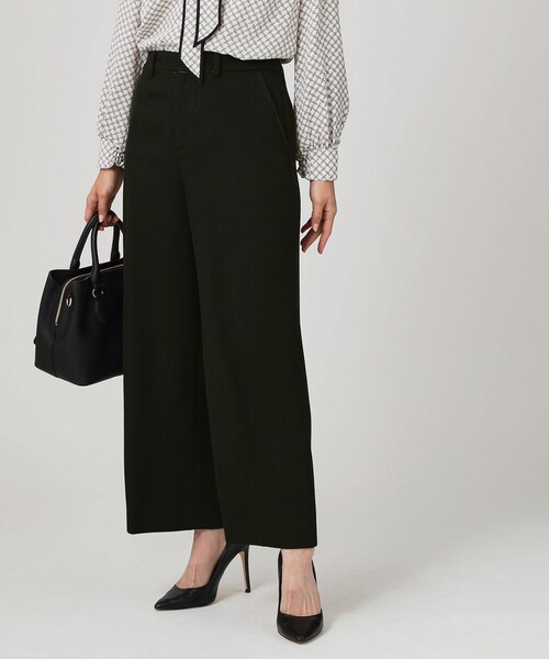 クード シャンス（COUP DE CHANCE）/【手洗い可／日本製／セットアップ可】ツィード見えワイドパンツ 手洗い可／日本製／セットアップ可】ツィード見えワイドパンツ（その他