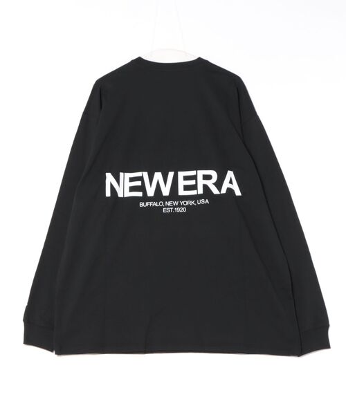 NEW ERA（ニューエラ）の「【ムラサキスポーツ限定】NEW ERA/ニューエラ LS OS CT TEEORIGIN MS ロンT 14877292/14877293（Tシャツ/カットソー・メンズ・ブラック/ホワイト・M/L/XL/2XL）」の3枚目の写真