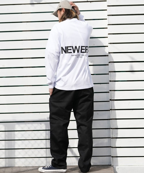 NEW ERA（ニューエラ）の「【ムラサキスポーツ限定】NEW ERA/ニューエラ LS OS CT TEEORIGIN MS ロンT 14877292/14877293（Tシャツ/カットソー・メンズ・ブラック/ホワイト・M/L/XL/2XL）」の8枚目の写真