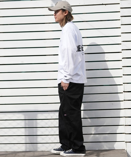 NEW ERA（ニューエラ）の「【ムラサキスポーツ限定】NEW ERA/ニューエラ LS OS CT TEEORIGIN MS ロンT 14877292/14877293（Tシャツ/カットソー・メンズ・ブラック/ホワイト・M/L/XL/2XL）」の9枚目の写真